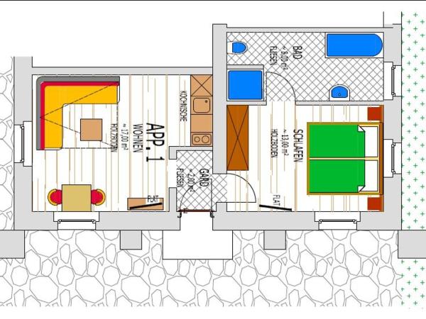 Serviced Apartments VILLA LICHT : photo 4 de la chambre one-bedroom apartment 1