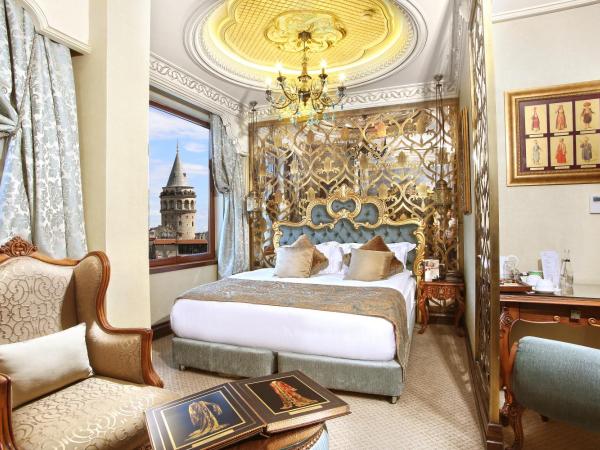 Daru Sultan Hotels Galata : photo 3 de la chambre chambre deluxe - vue sur la tour de galata