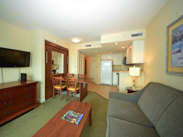 Holiday Sands at South Beach : photo 4 de la chambre condo 1 chambre avec salle de bains, 2 lits queen-size et 1 lit escamotable - t28 - vue latérale sur océan