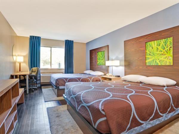 Super 8 by Wyndham Louisville Airport : photo 3 de la chambre chambre lit queen-size affaires de luxe avec 2 lits queen-size - non-fumeurs