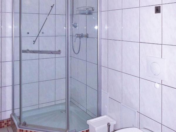 Pension Pieschen Dresden : photo 8 de la chambre chambre quadruple avec salle de bains