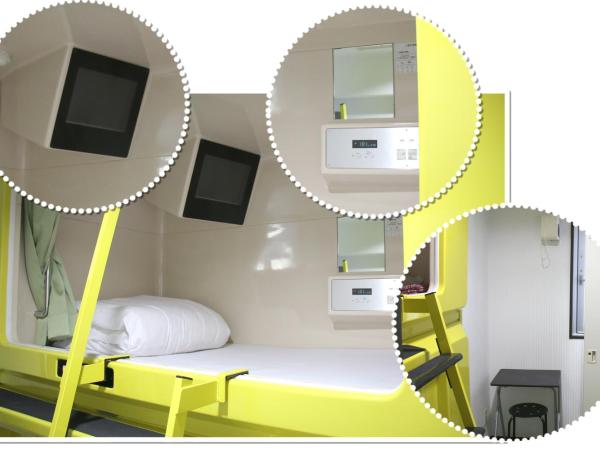 Hotel Shin-Imamiya : photo 3 de la chambre chambre capsule - non-fumeurs