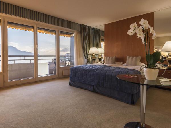 Royal Plaza Montreux : photo 4 de la chambre chambre double deluxe avec balcon - vue sur lac ou parc et lac