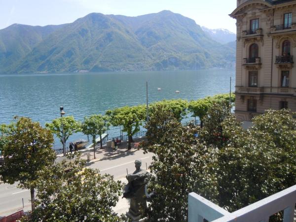 Swiss Lodge Nassa Garni : photo 4 de la chambre chambre lits jumeaux standard - vue sur lac