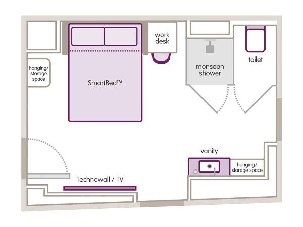 YOTEL Boston : photo 8 de la chambre hébergement d’angle lit queen-size premium