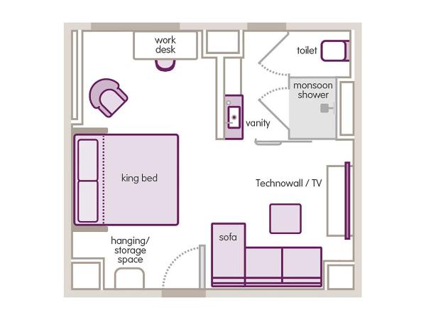 YOTEL Boston : photo 6 de la chambre hébergement lit king-size first