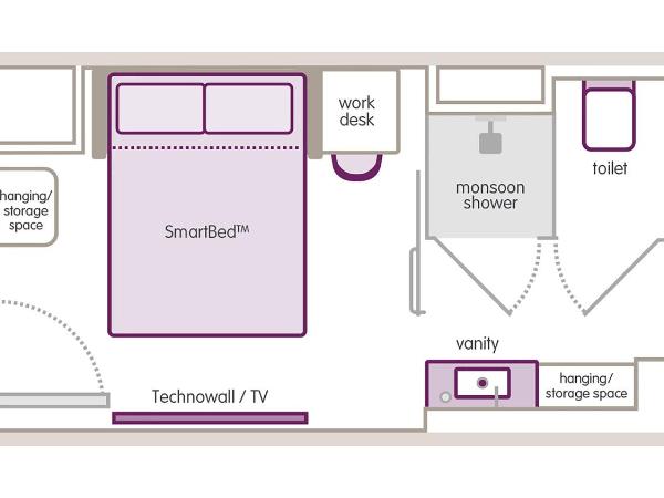 YOTEL Boston : photo 6 de la chambre hébergement lit queen-size premium