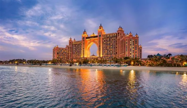Atlantis The Palm resort at the top of Palm Jumeirah