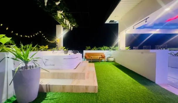 Curated visual reference: Visual Reference: The Penthouse With Outdoor Jacuzzi Private Rooftop Solar Powered Energy