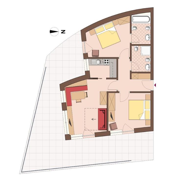 Ciasa Dolomites - Appartamento con 2 Camere da Letto - 1