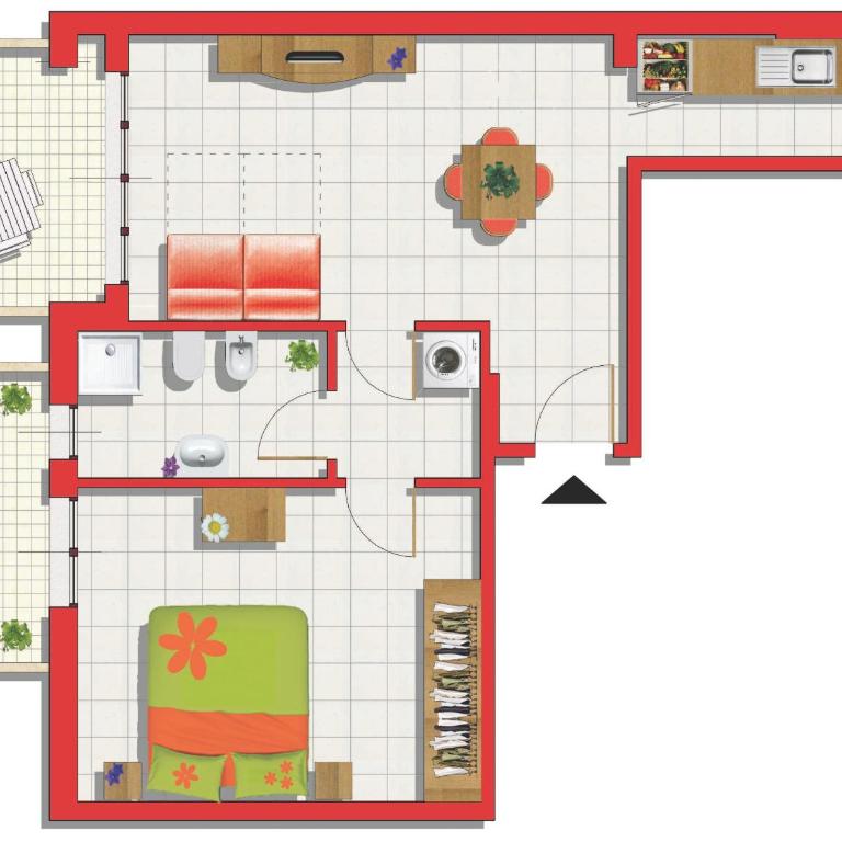 Residence Maryel - Appartamento con 1 Camera da Letto (6 Adulti) - 3