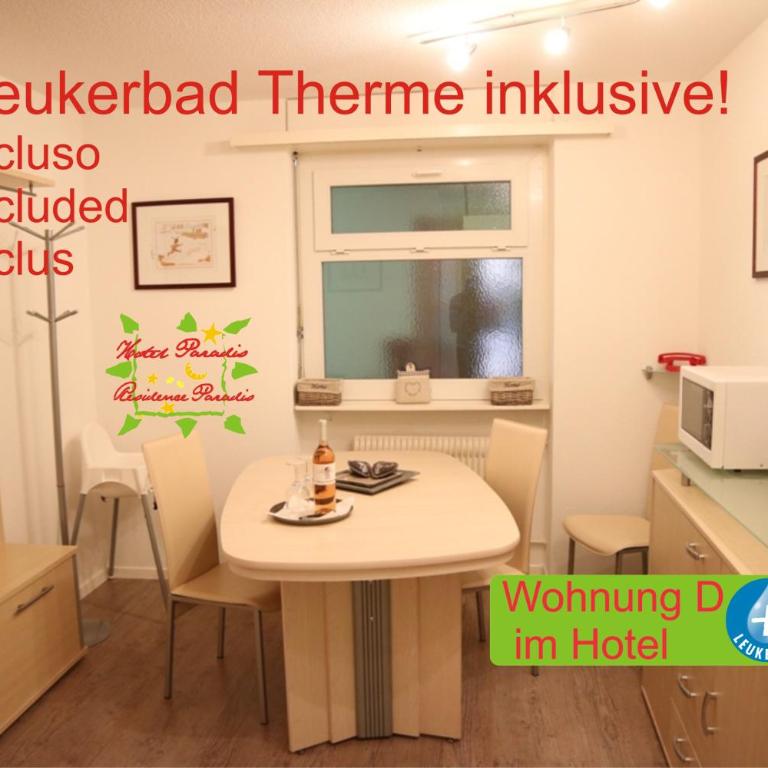 Hotel Paradis-Leukerbad-Therme - Apartment mit 3 Schlafzimmern und Balkon - 8