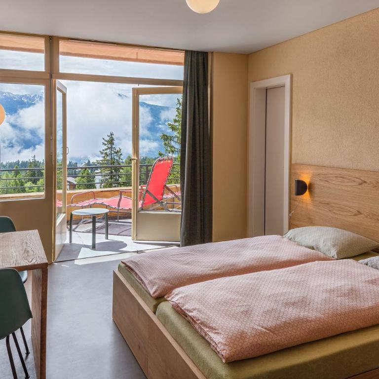 Crans-Montana Youth Hostel - Einzelzimmer mit eigenem Bad - 2