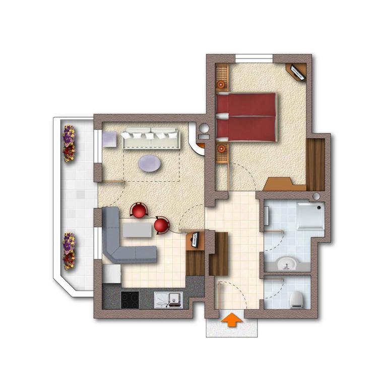 Boutique Appartments Gerlosperle - Comfort Apartment mit 1 Schlafzimmer - 4