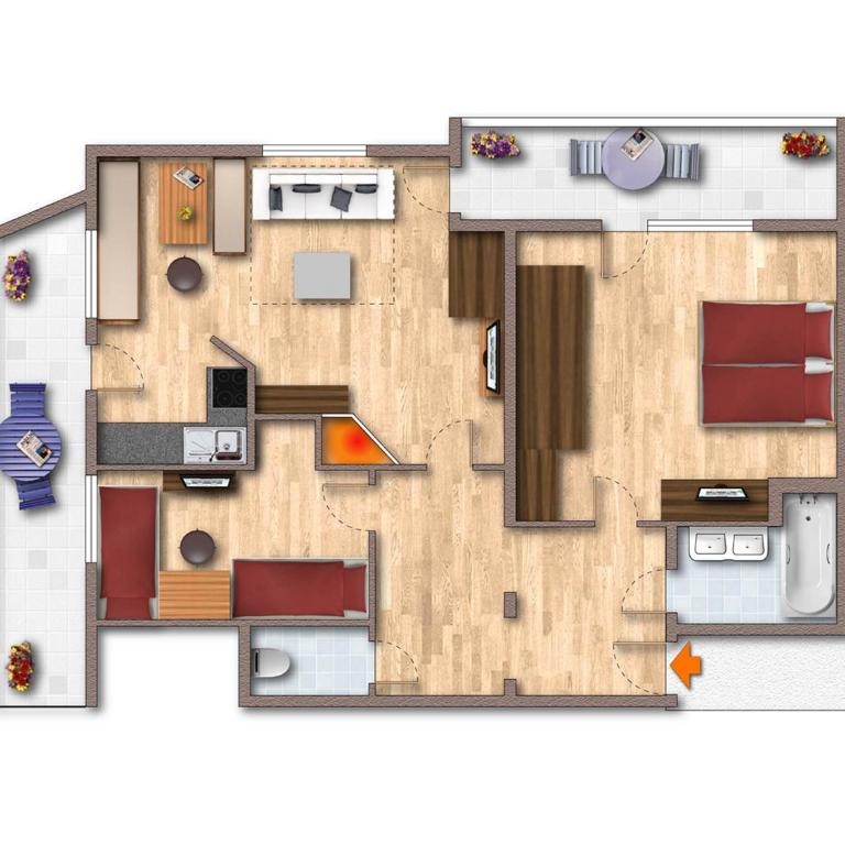 Boutique Appartments Gerlosperle - Apartment mit 2 Schlafzimmern - 2