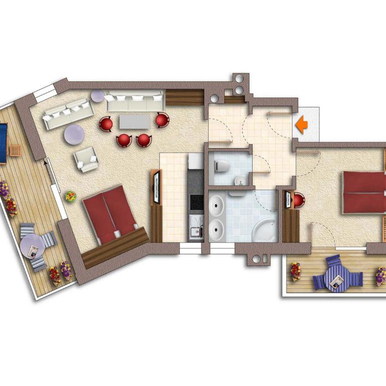 Boutique Appartments Gerlosperle - Apartment mit 1 Schlafzimmer - Nebengebäude - 2