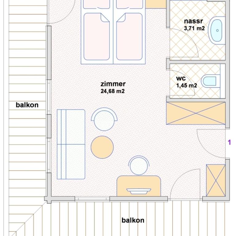 Appartement Hotel Garni Matthäuserhof - Comfort Doppelzimmer - 3