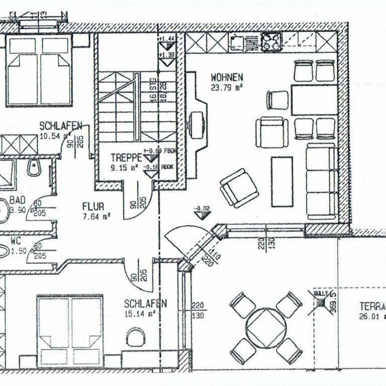 Villa Michelle - Apartment mit 2 Schlafzimmern und Terrasse - 17
