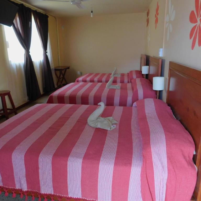 Hotel Florida Oaxaca - Habitación con 3 camas dobles - 2
