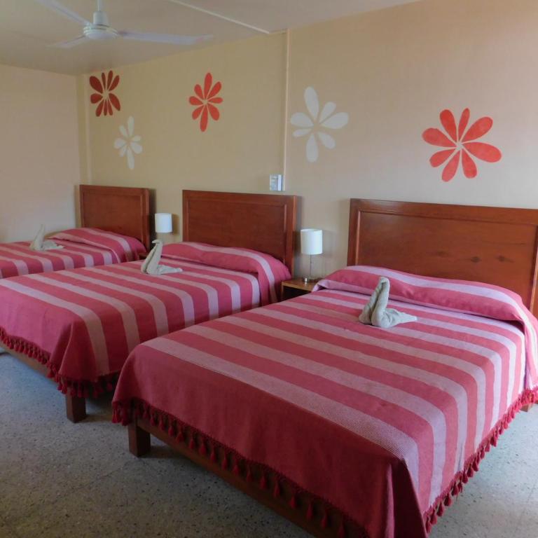 Hotel Florida Oaxaca - Habitación con 3 camas dobles - 1