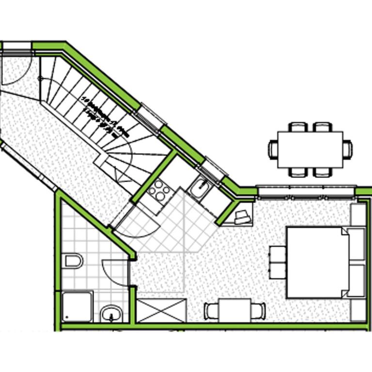 Apartments Zermatt Paradies - Studio Apartment mit Nordausrichtung im Erdgeschoss - 4