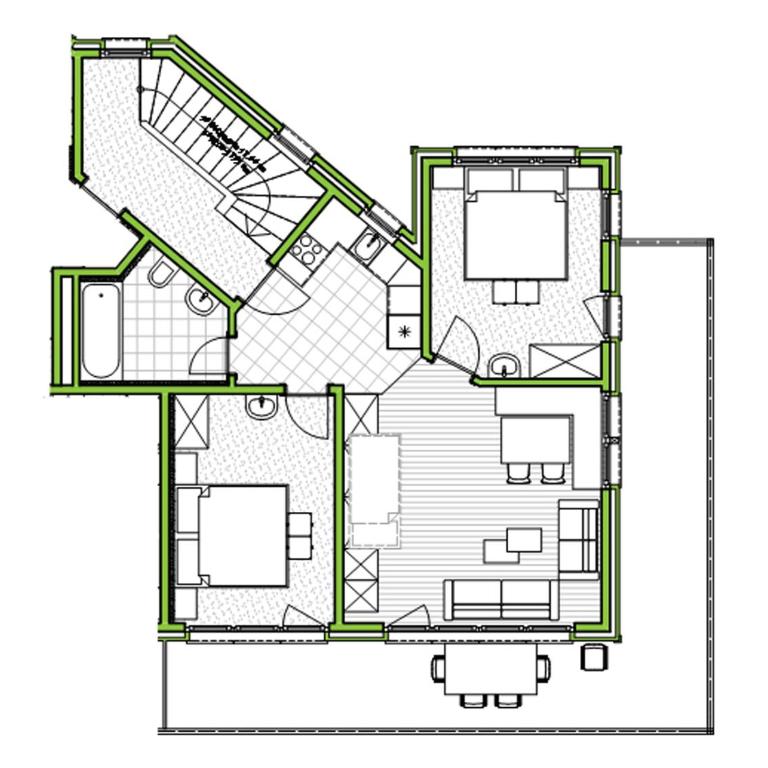 Apartments Zermatt Paradies - Apartment mit 2 Schlafzimmern und Südostausrichtung - 2. Stock - 11