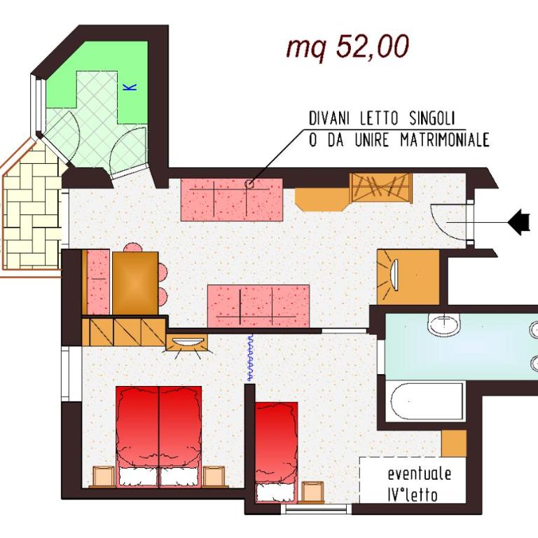 Albergo Arnica - Camera Familiare - 1
