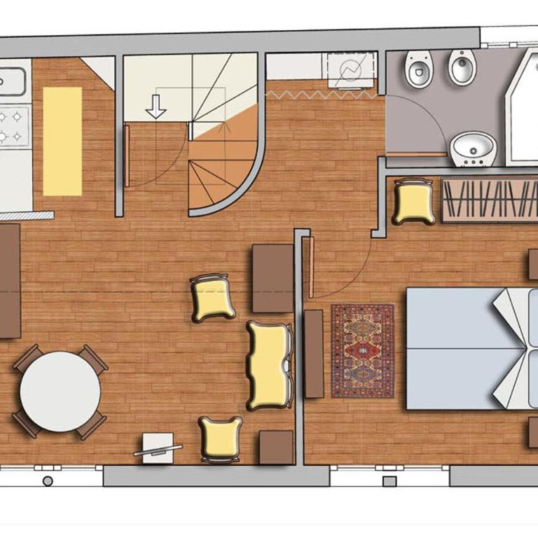 Appartamento Accademia San Vio - Two-Bedroom Apartment - 2