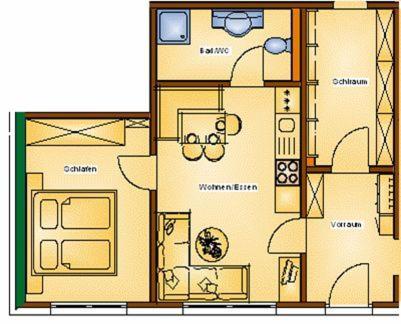 Apartment Sunshine - Apartment mit 1 Schlafzimmer und Terrasse - 7