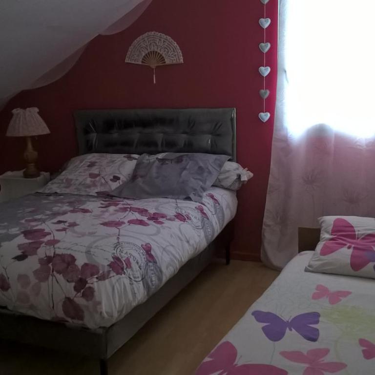 Les Nids de Mesanges Chambre d'hôtes - Chambre Double avec Lit d'Appoint - 10