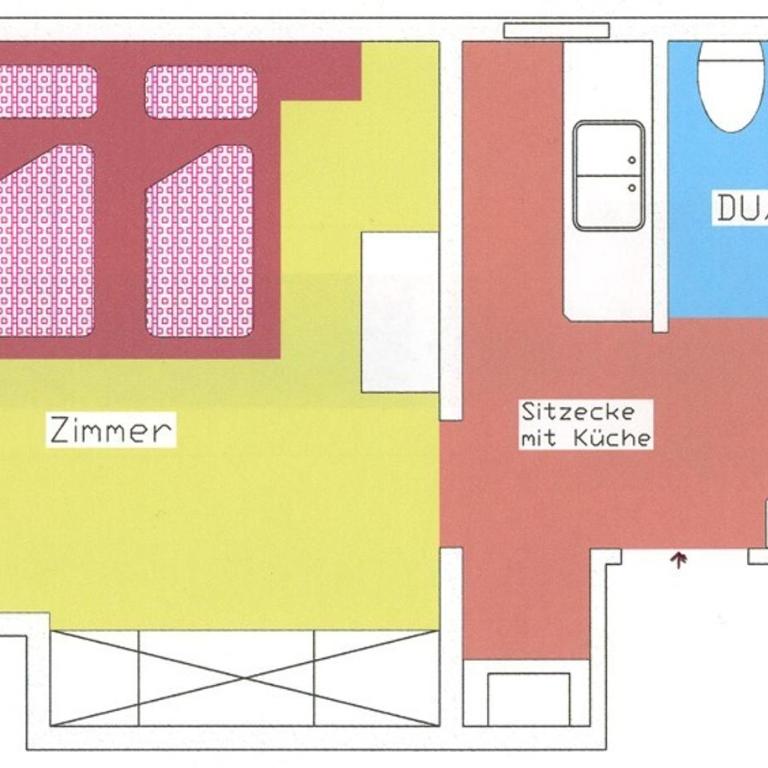 Haus Ferienglück - Apartment mit 1 Schlafzimmer - 3