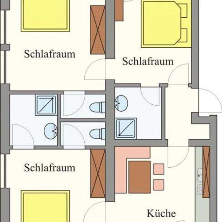 Haus Birgit - Apartment mit 3 Schlafzimmern und Balkon - 4