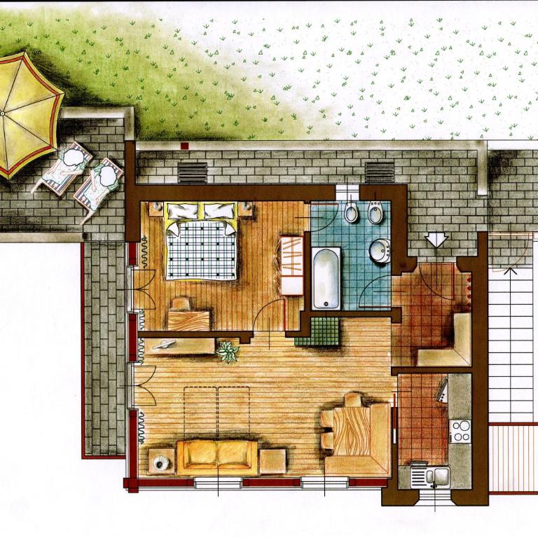 Mitterhof - Appartamento con 1 Camera da Letto, Balcone e Vista Montagna - 13