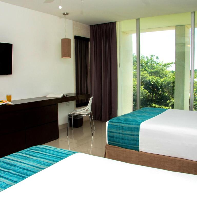 Mesón de la Luna Hotel & Spa - Superior Deluxe Room with Mini Refrigerator and Garden View, 2 double beds - 8