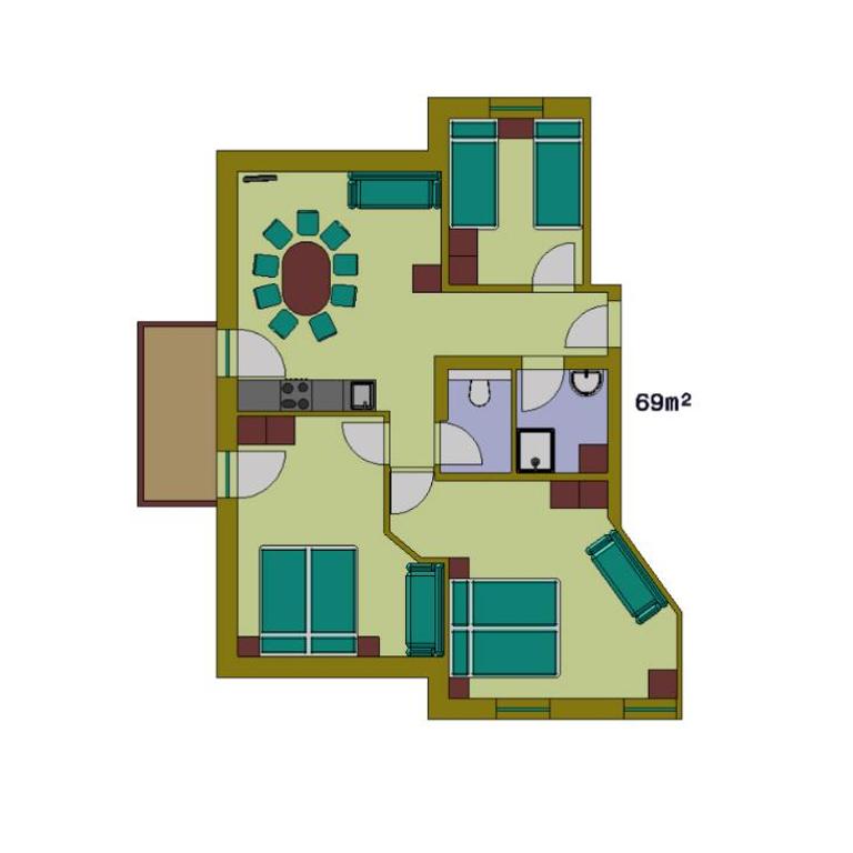 Gästehaus Brigitte - Apartment mit 3 Schlafzimmern - 2