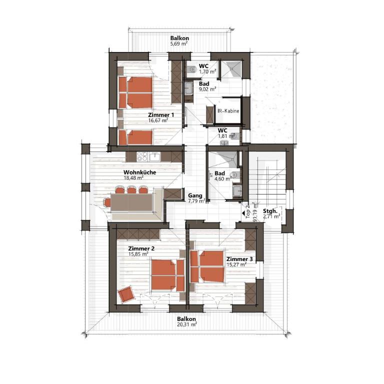 Ferienhaus Neureiter - Appartamento con Terrazza - 19