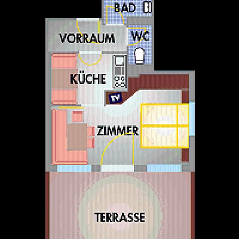 Apparthotel König - Apartment mit 1 Schlafzimmer - 10