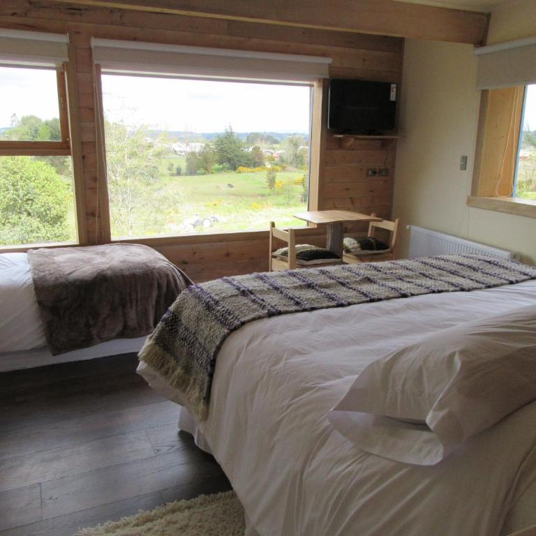 Casa Bosque Chiloé - Habitación Doble Superior con vistas al jardín - 1 o 2 camas - 3