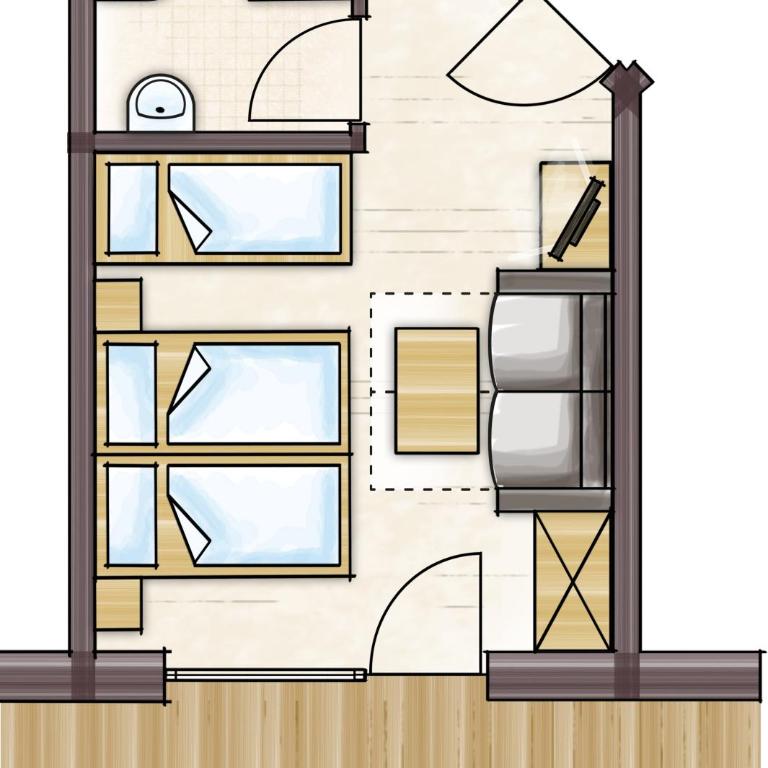 Jausenstation Pfefferbauer - Doppelzimmer mit Balkon - 2