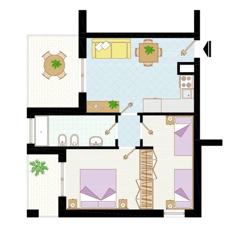 Appartamenti Torre Del Sole - Two-Bedroom Apartment - 19