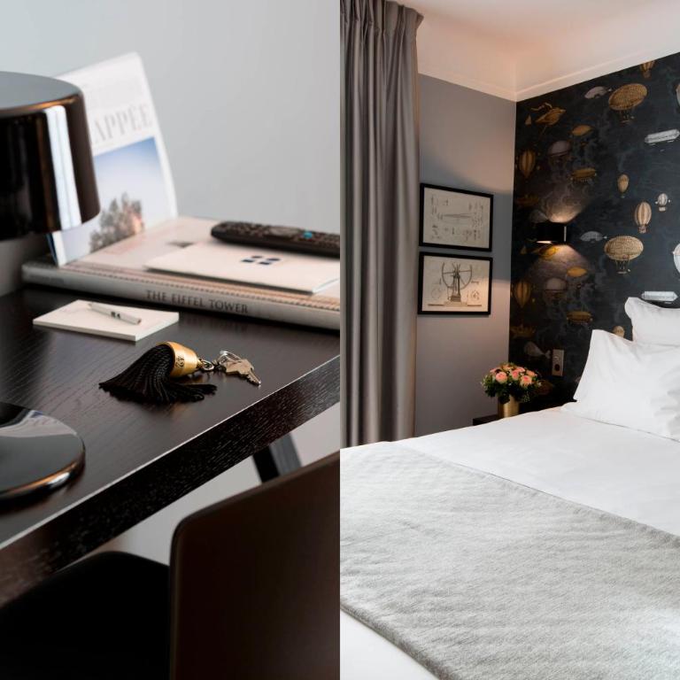 Hôtel Mathis Elysées - Chambre Double ou Lits Jumeaux Élégance avec Balcon - 4