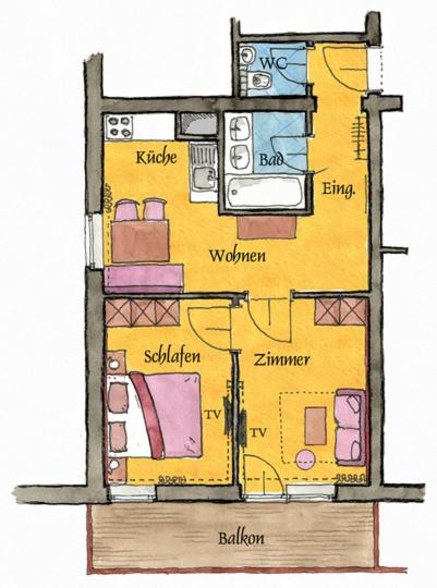 Hotel Universo - Apartment with Balcony - 4