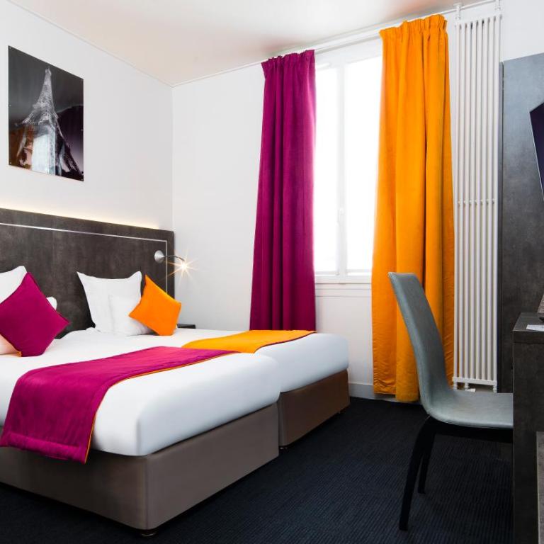 Hôtel du Plat d'Etain - Chambre Lits Jumeaux - 16
