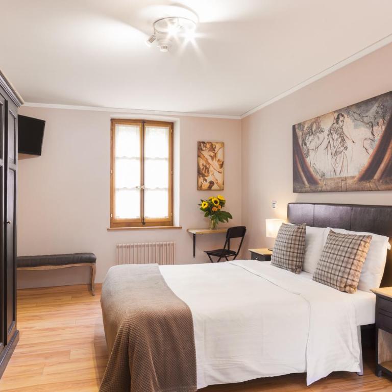 Auberge Communale de Carouge - Chambre Double - Vue sur Jardin - 4