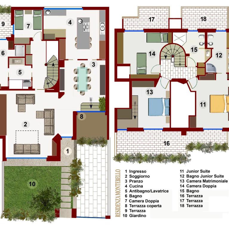 Residenza Montebello - Casa con 4 camere da letto - 7