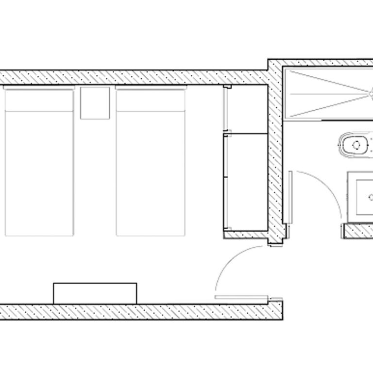 MAGMA Rooms Playa Honda - Habitación Doble con baño privado externo - 2 camas - 8