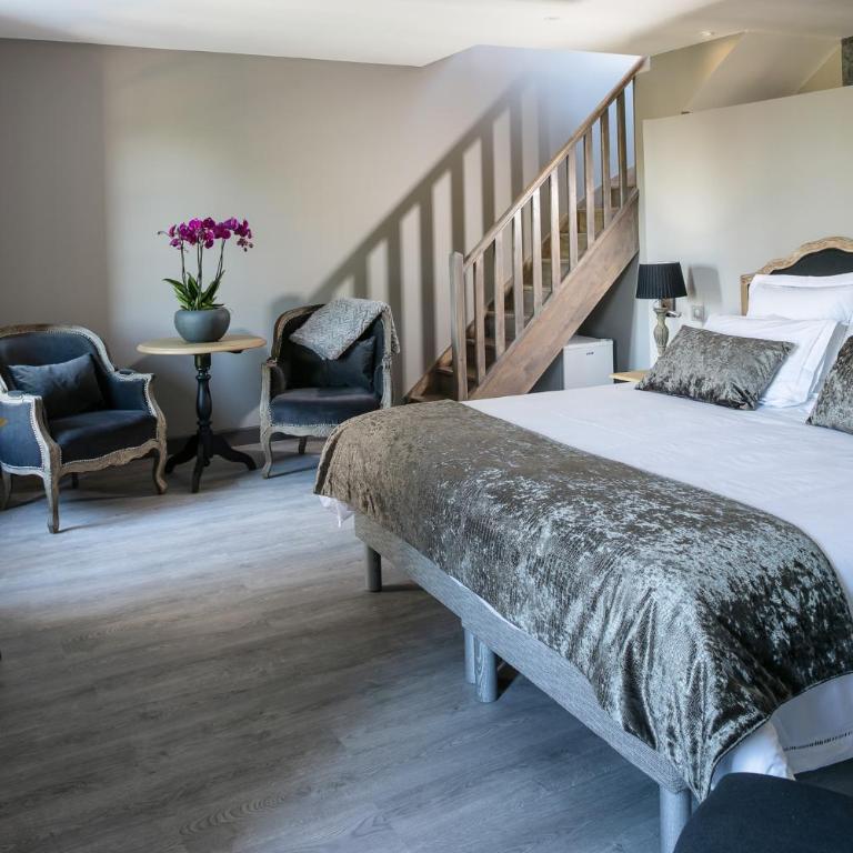 Château des Cinq Cantons - Chambre Double avec Terrasse - 3