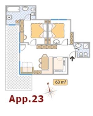 Apartments Residence Alta Badia - Appartamento con 2 Camere da Letto, 2 Bagni e Balcone - 9