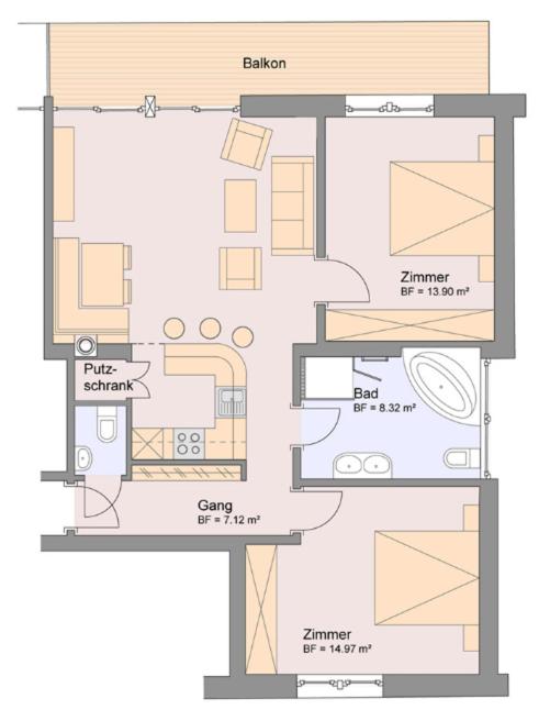Chasa Seraina - Superior Apartment mit 2 Schlafzimmern - 7
