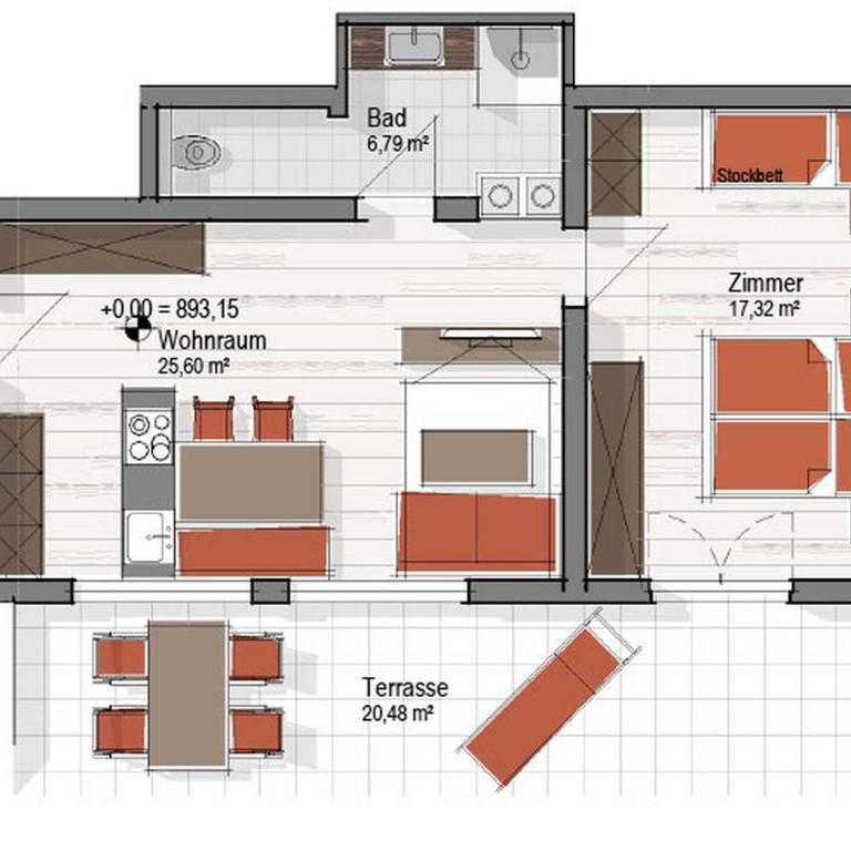 Aparthotel Garni Schranz - Appartement - Rez-de-Chaussée - 1
